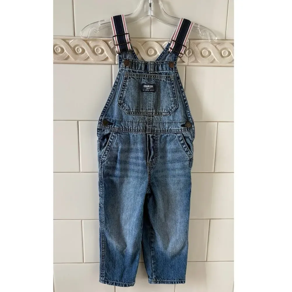 OshKosh B'gosh Overalls Denim Jean Toddler 3T
